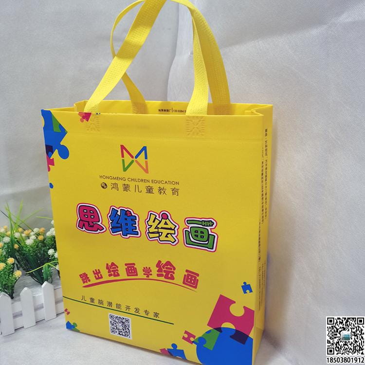 教育培訓班無紡布袋 學校輔導機構無紡布手提袋廣告袋宣傳袋  第5張