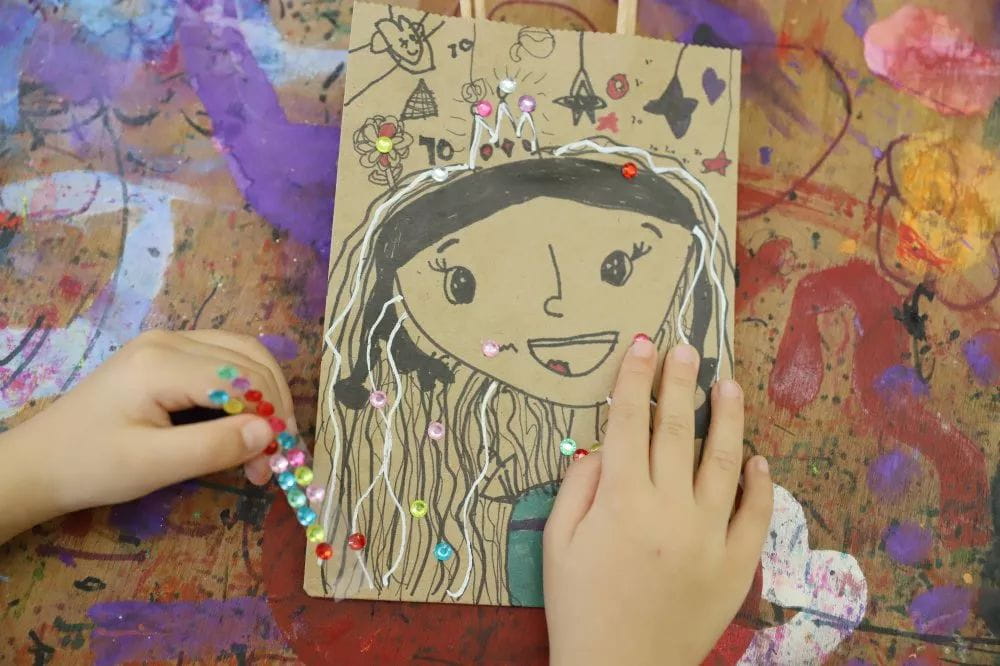 美工教室 | 牛皮紙袋創意畫  第11張