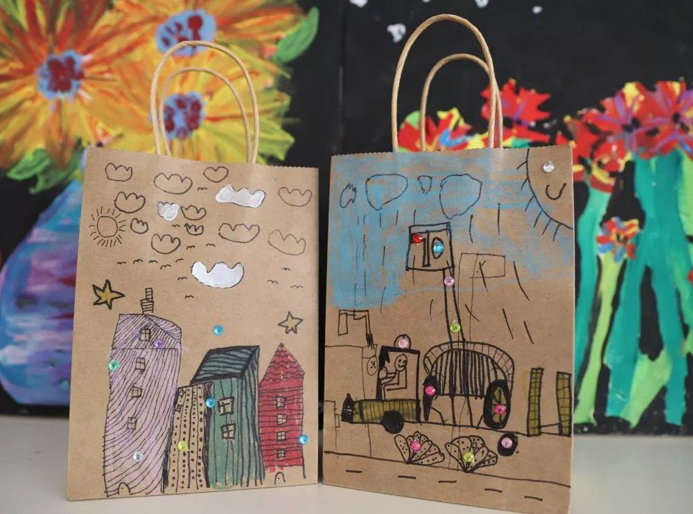 美工教室 | 牛皮紙袋創意畫  第13張