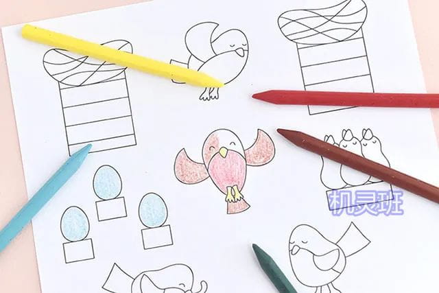 兒童環保手工：回收牛皮紙袋制作小鳥樂園(步驟圖解)  第1張