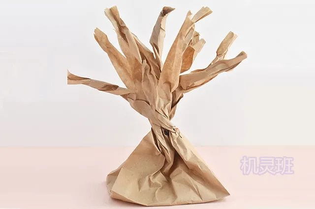 兒童環保手工：回收牛皮紙袋制作小鳥樂園(步驟圖解)  第9張