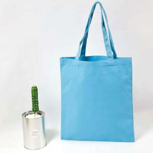 藍色空白無印刷帆布袋廠家訂制印刷