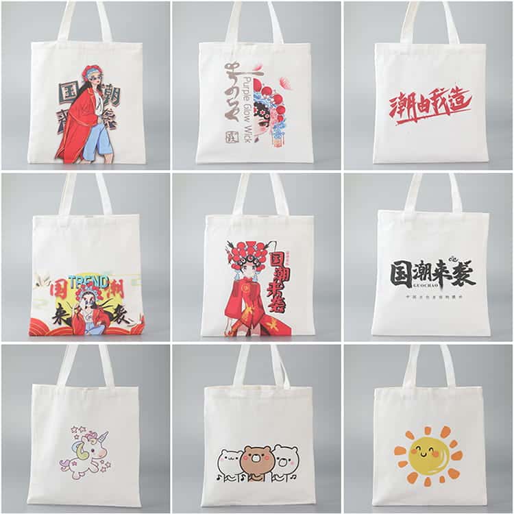 高檔大氣的帆布袋產品展示