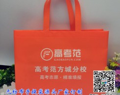 河南不覆膜絲印無紡布手提袋訂制